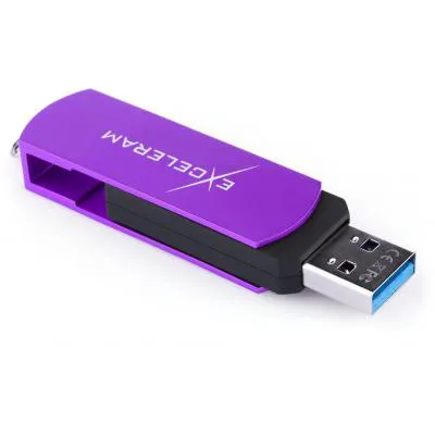 USB флеш-накопитель Exceleram 32gb P2 Series Grape/Black USB 3.1 Gen 1 EXP2U3GPB32, фото №5