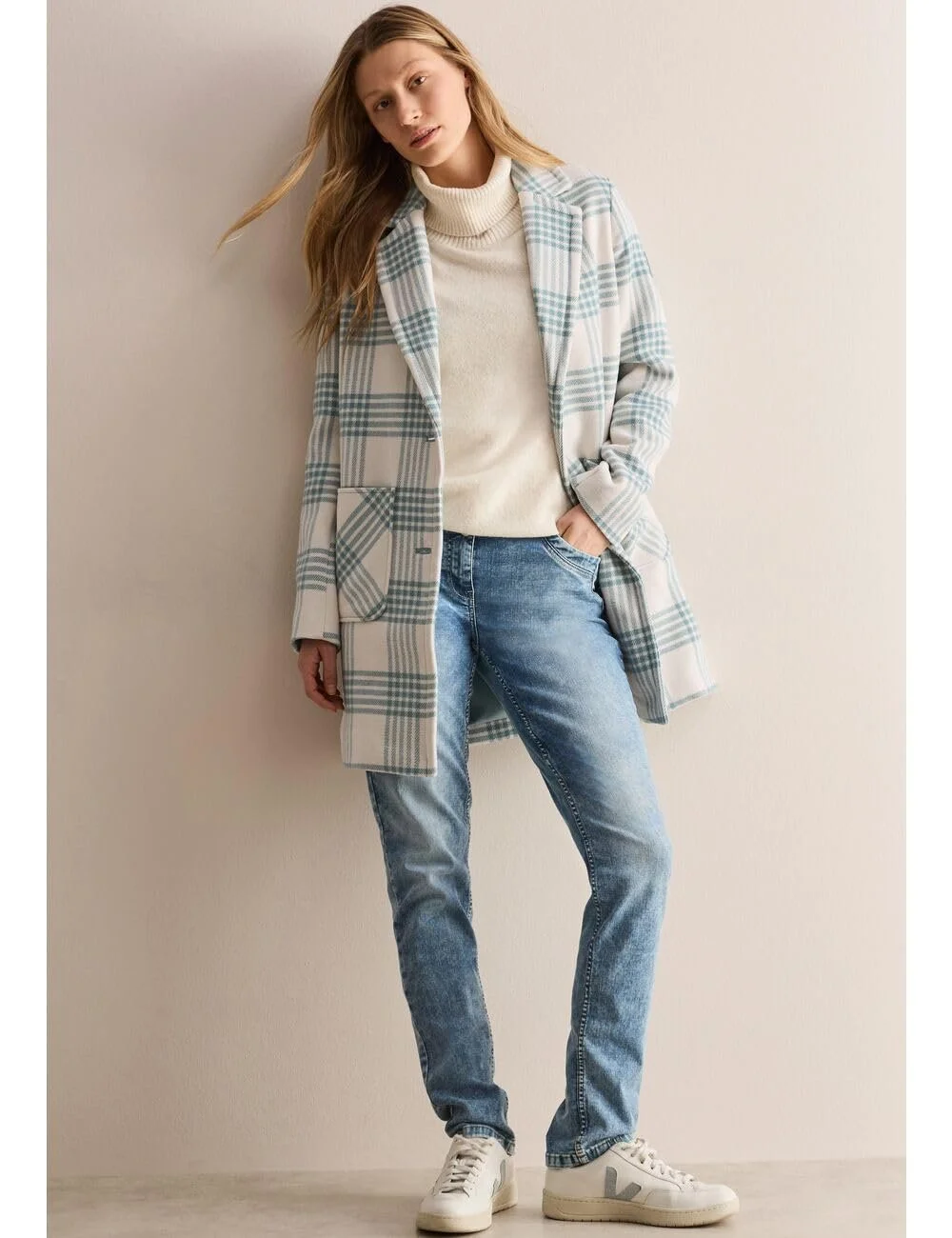 Пальто в клітинку Cecil Жіноче, фото №6 Пальто в клітинку Cecil Жіноче, фото №6