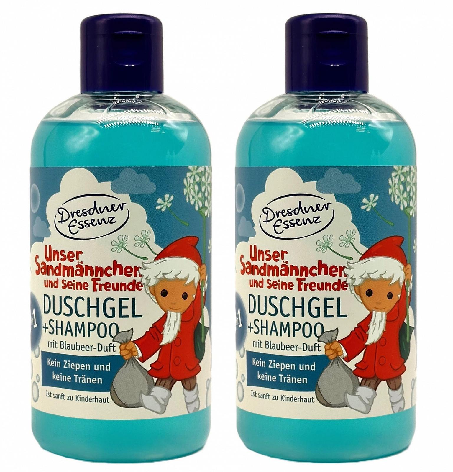 Гель для душу та шампунь Dresdner Essenz Unser Sandmännchen 2-в-1 250 мл Упаковка 2 шт., фото №1