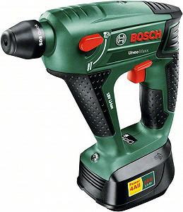 Перфоратор Bosch Home and Garden Uneo Maxx 060395230K Аккумуляторный 2 батареи 18 В 19-элементный набор аксессуаров в SystemBox - Фото 1