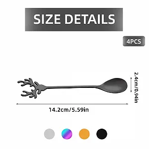 Ложка Миксерная Moose, Нержавеющая сталь 4 шт synthetic.ua - Фото 1