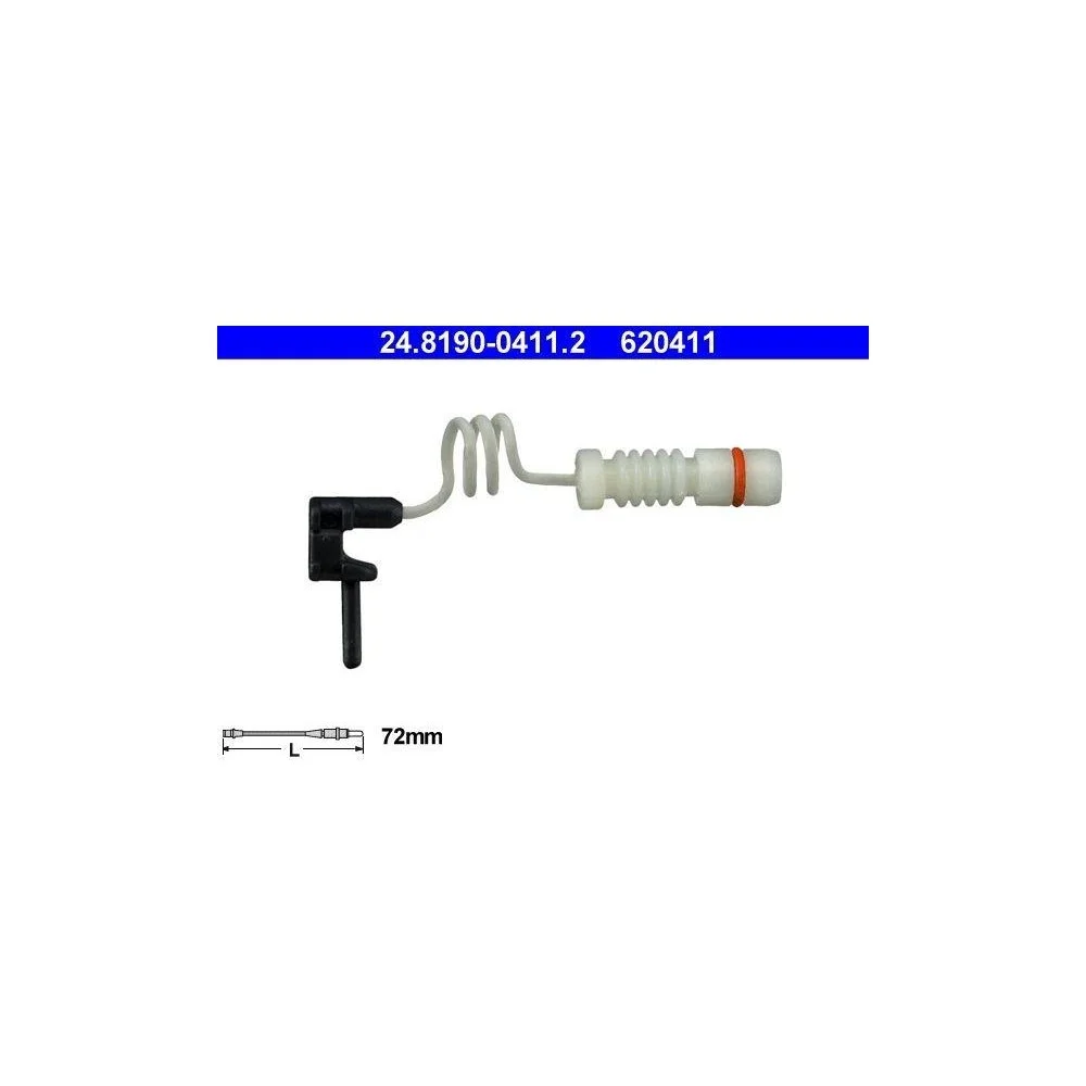 Датчик износа тормозных колодок ATE 24.8190-0411.2 для MERCEDES-BENZ, фото №1 Датчик износа тормозных колодок ATE 24.8190-0411.2 для MERCEDES-BENZ, фото №1