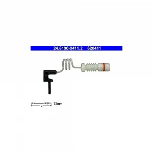 Датчик износа тормозных колодок ATE 24.8190-0411.2 для MERCEDES-BENZ - Фото 1