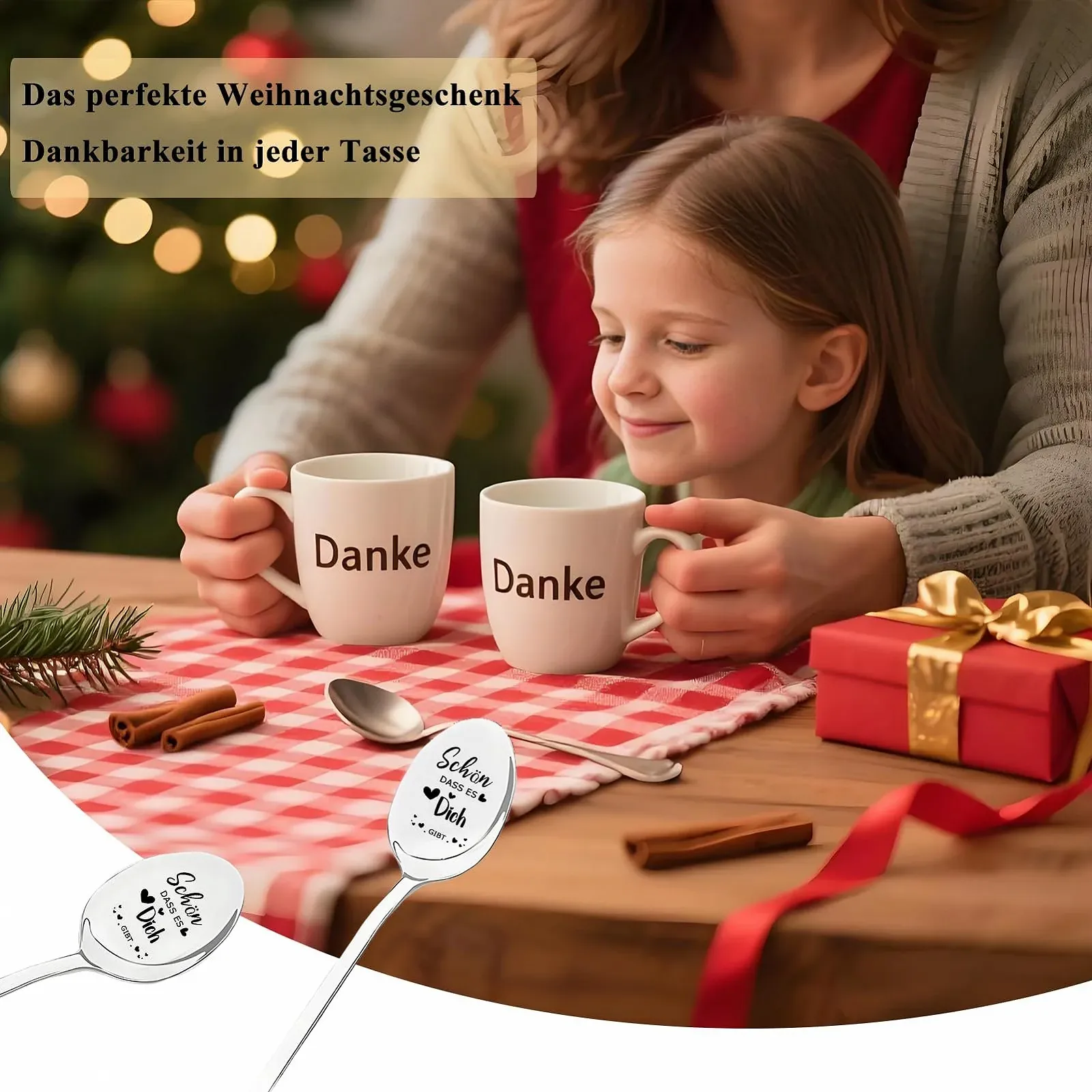 Кофейные ложки Sch
Das Es Dich Gibt, набор 2 шт с гравировкой, фото №8