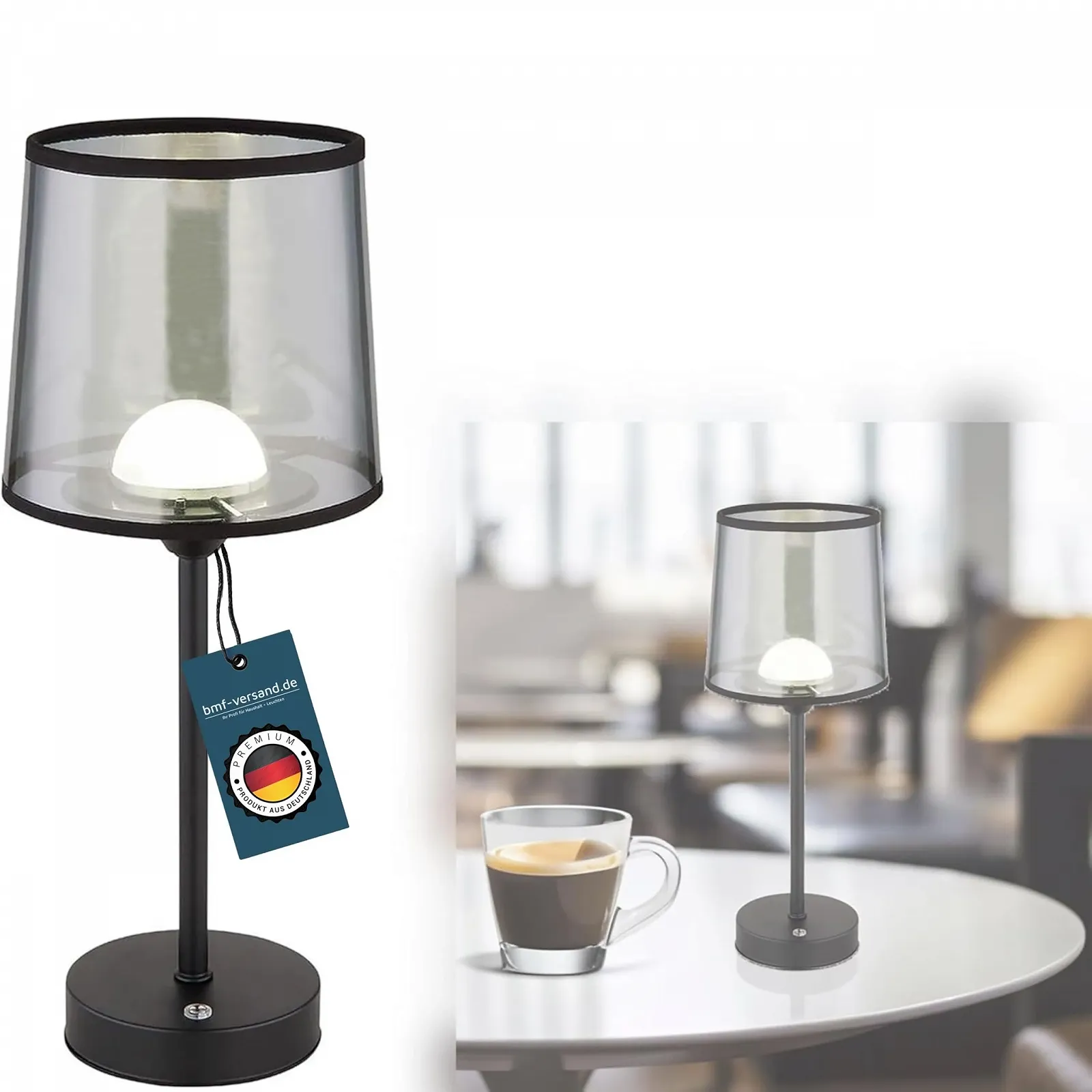 Настільна лампа LED Акумуляторна Бездротова Touch Dimmer Зміна кольору Warm/Neutral White, фото №1