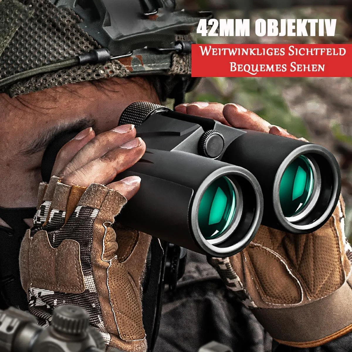 Бінокль DOCANIO Compact 10x42 510 г FMC, фото №3