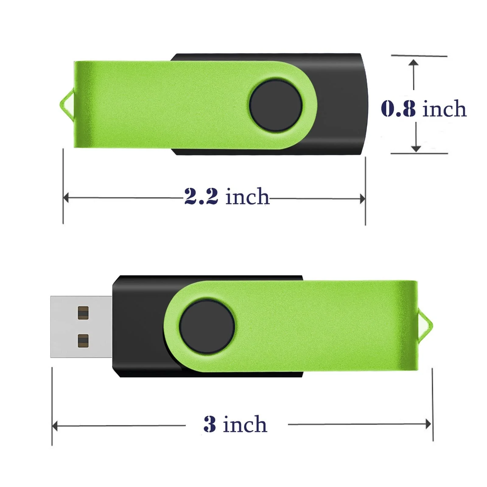 USB-накопичувач EASTBULL 16 ГБ Набір 5 шт Green, фото №7 USB-накопичувач EASTBULL 16 ГБ Набір 5 шт Green, фото №7