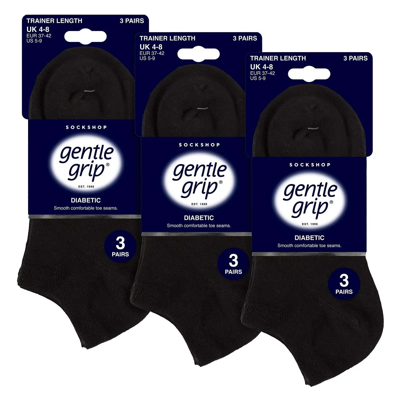 Шкарпетки Gentle Grip 9 пар жіночі короткі спортивні шкарпетки для діабетиків, фото №2