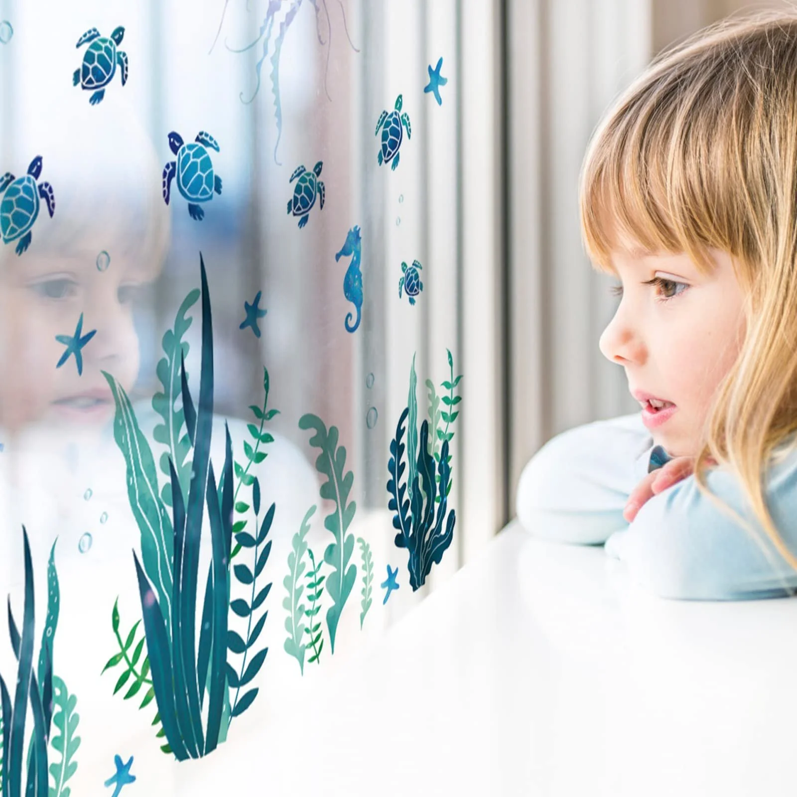 Наклейки на стіну BLMHTWO Sea Turtles 2 шт., фото №6