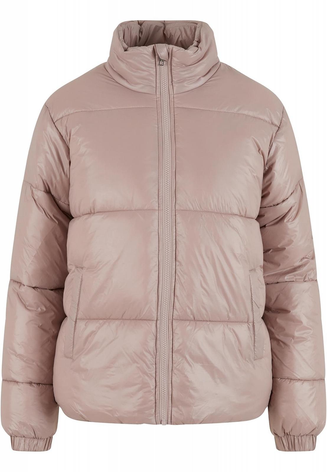 Зимняя куртка Urban Classics Ladies Recycled Short Shiny Puffer Jacket, пуховая куртка для женщин, свободный крой, фото №5