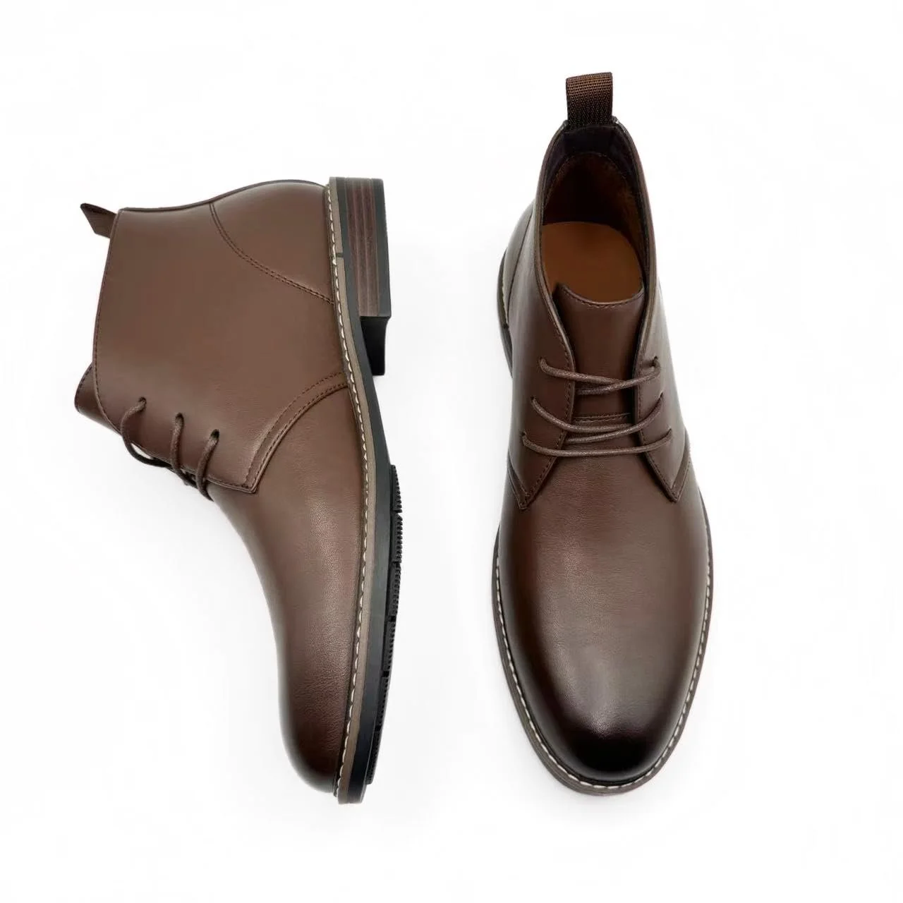 Чоловічі Черевики Класичні Повсякденні Дезерт Черевики на шнурівці, фото №3