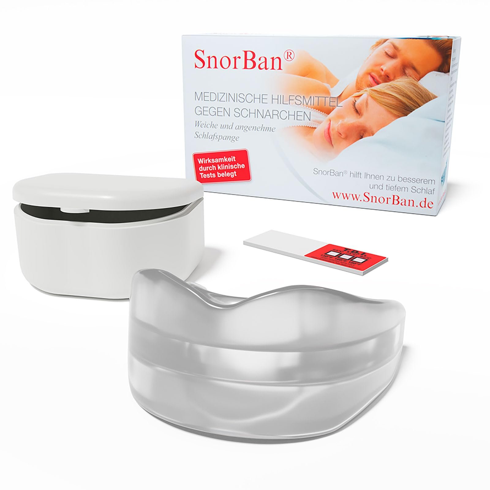 Пристрій для висування нижньої щелепи SnorBan Захист від хропіння з набором назальних дилататорів, фото №5