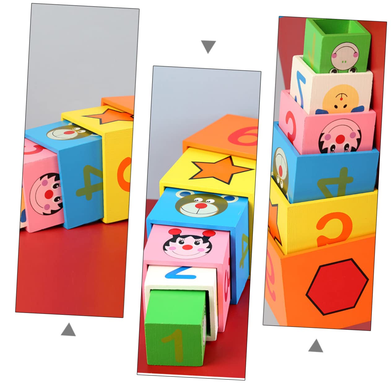 Іграшка PHENOFICE 6 шт Дитяча Лічильна Іграшка Дерев'яна, фото №4