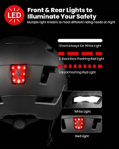 Велосипедний шолом ILM з візором та LED підсвічуванням E3-10L synthetic.ua - Фото 1
