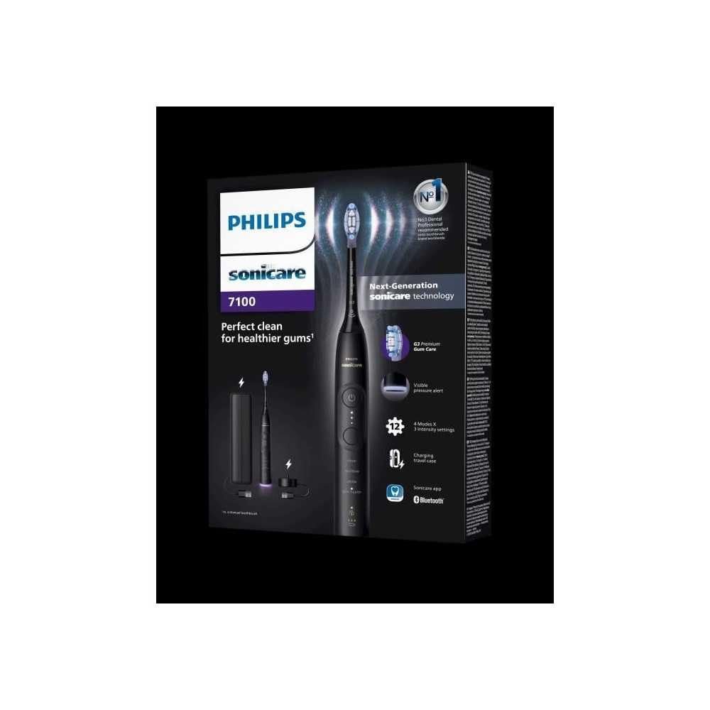 Електрична зубна щітка Philips Sonicare 7100 Series HX7421/01 Чорна, фото №3