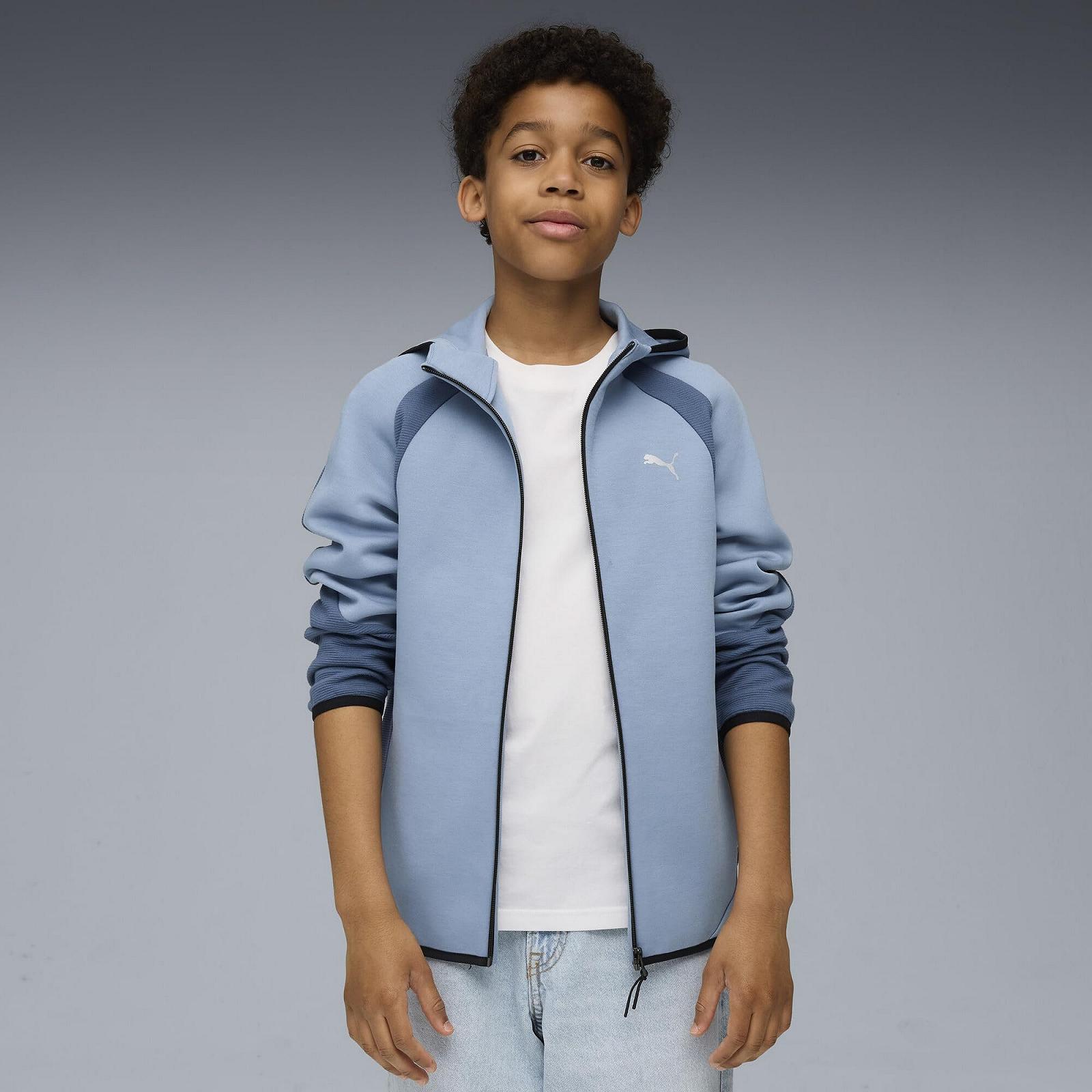 Худі PUMA Evostripe на повній блискавці для хлопчиків Dk B Куртки-світшоти (1 шт. в упаковці), фото №3