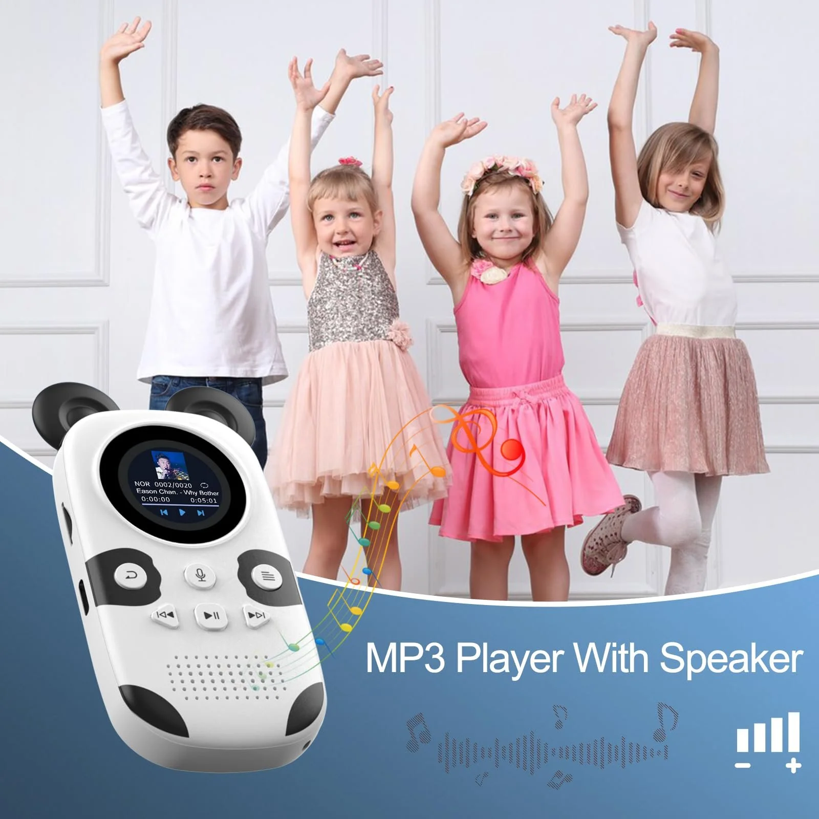 MP3-плеер MUZXQII Panda 64 ГБ, Bluetooth 5.3, белый, фото №6