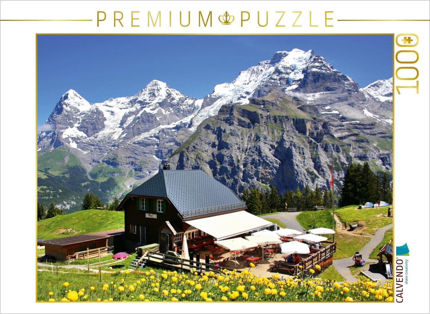 Пазл CALVENDO swissmountainview.ch Allmendhubel - Eiger-Mönch-Jungfrau 1000 деталей, фото №1