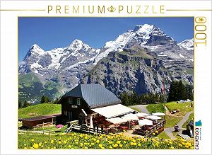 Пазл CALVENDO swissmountainview.ch Allmendhubel - Eiger-Mönch-Jungfrau 1000 деталей - Фото 1