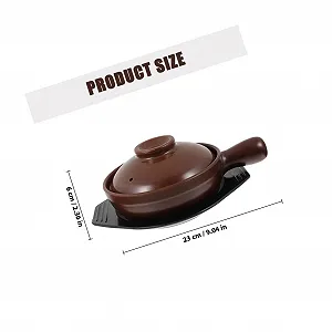 Керамическая кастрюля с ручкой Жаростойкая Нескользящая с подставкой synthetic.ua - Фото 1