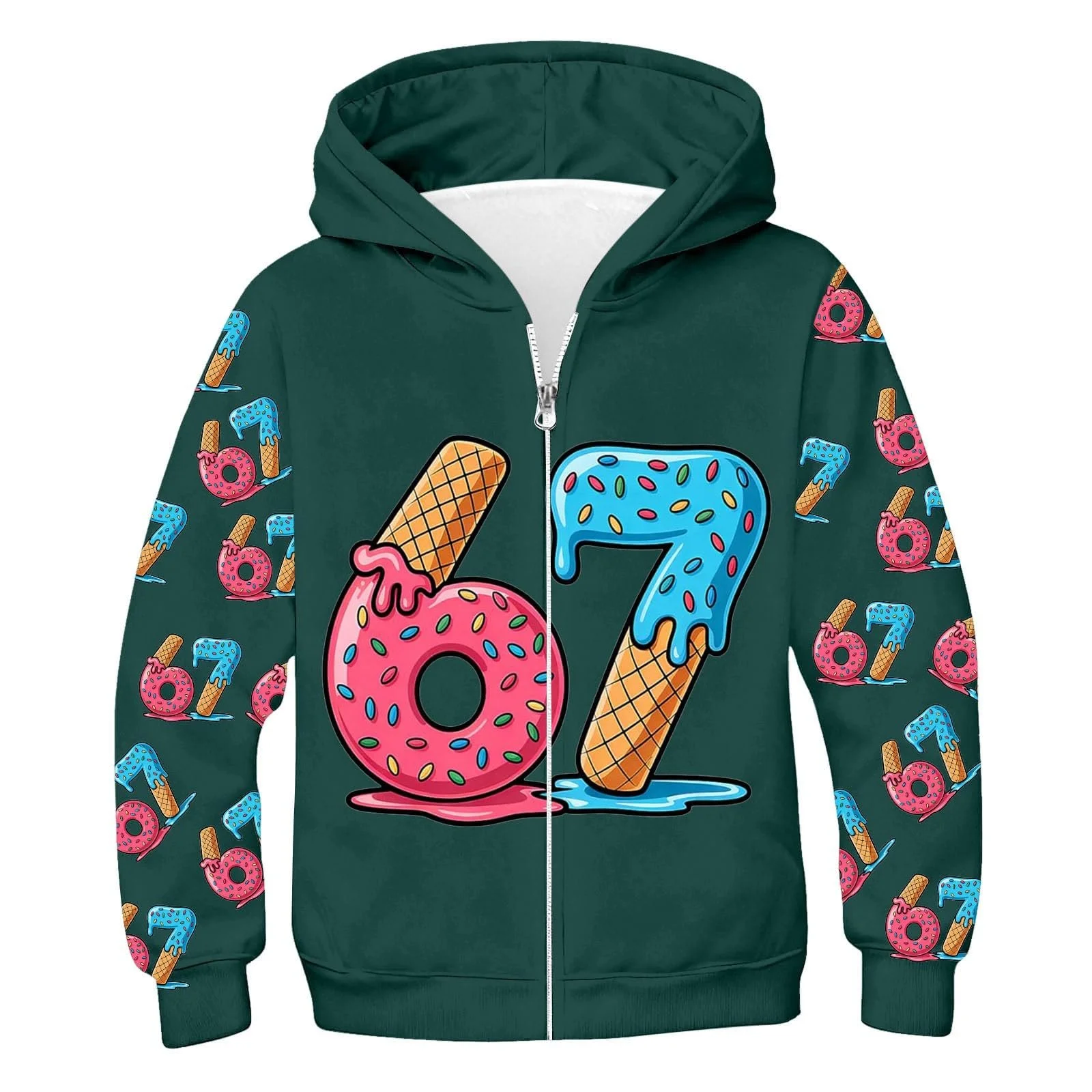 Худи Generisch для подростков, удобная толстовка для девочек, детская повседневная дышащая спортивная теплая толстовка с капюшоном для игр и школы, фото №1