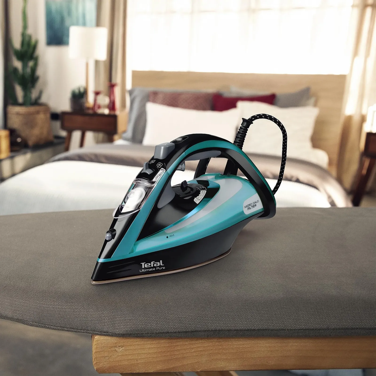 Паровой утюг Tefal Ultimate Pure FV9844 3200 Вт 0.35 л Black/Turquoise, фото №6