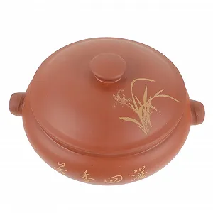 Горшок-пароварка керамический, с крышкой - Фото 1