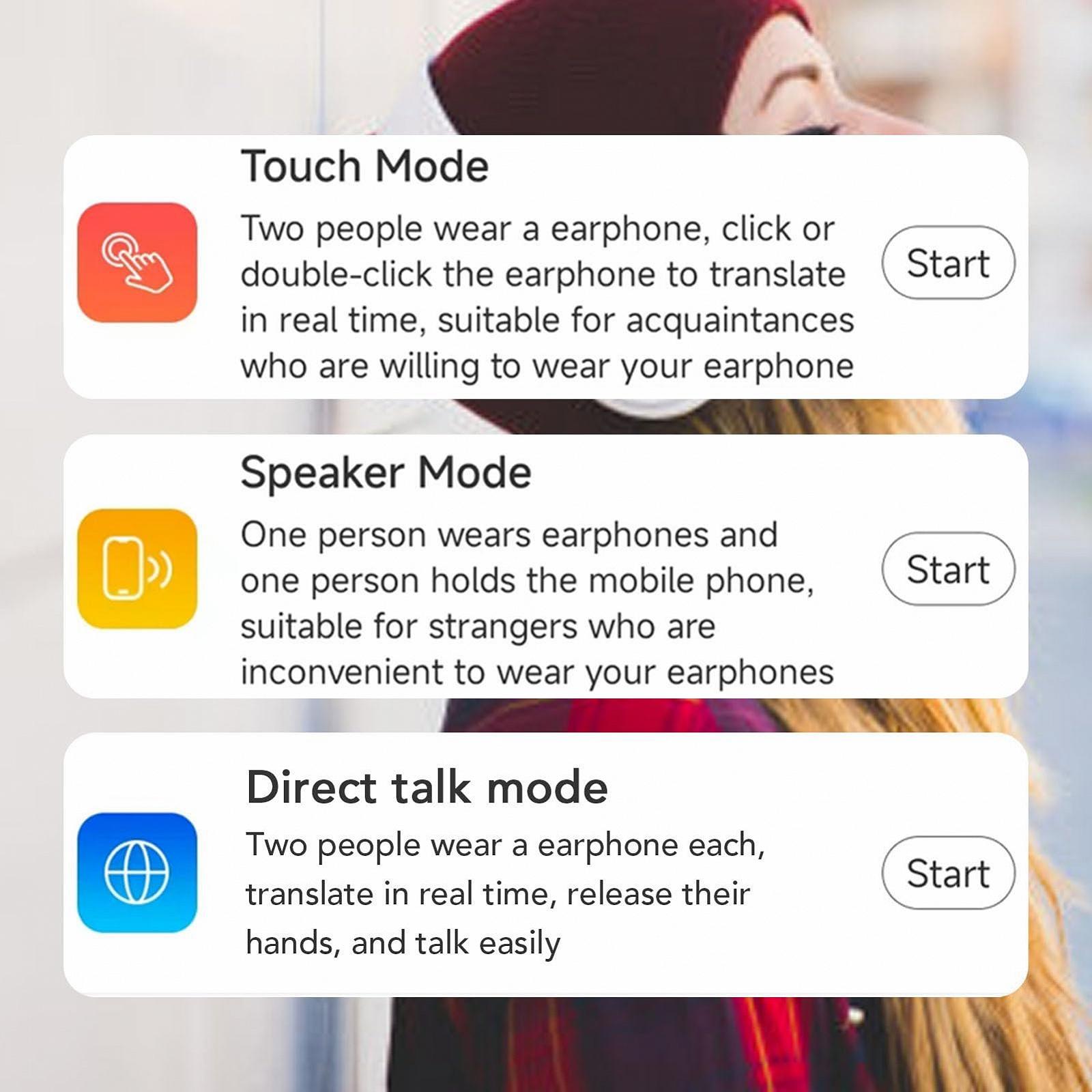 Навушники-перекладачі Black, фото №5