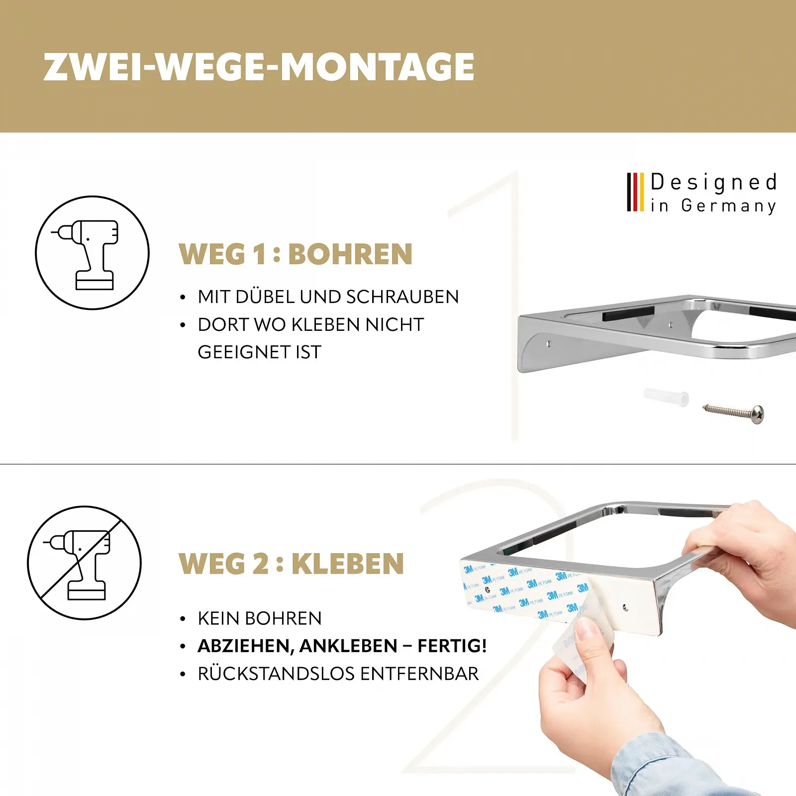 Набор для ванной комнаты bremermann Savona, 2 предмета ведро для косметики, ершик для унитаза с настенным кронштейном, квадратный, пластиковый, белый, фото №6 Набор для ванной комнаты bremermann Savona, 2 предмета ведро для косметики, ершик для унитаза с настенным кронштейном, квадратный, пластиковый, белый, фото №6