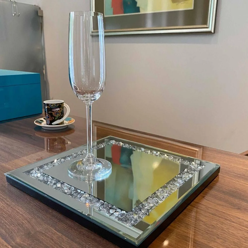 Декоративный поднос Зеркало Formano Камни, фото №2