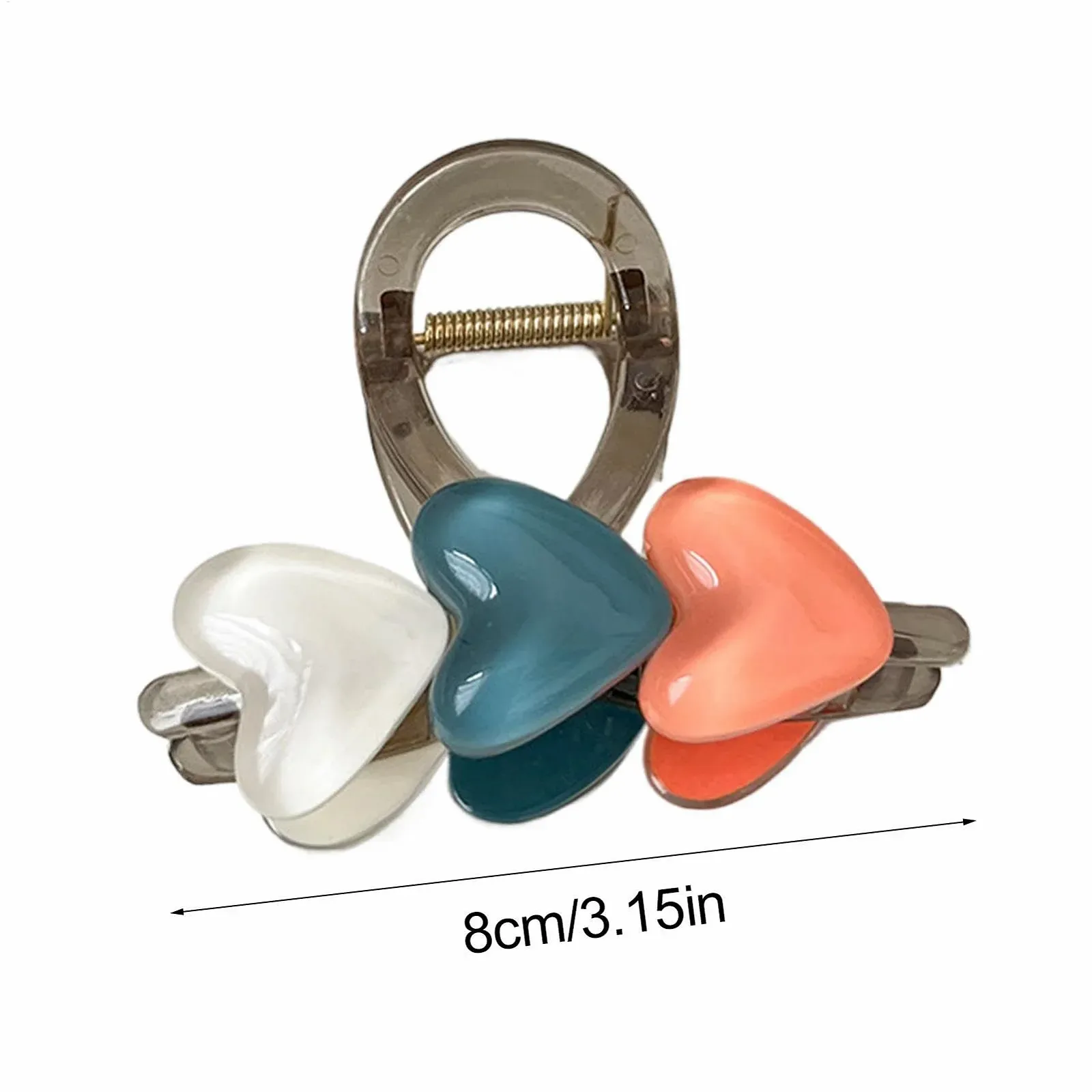 Заколка-краб Euyehn Сердце Аксессуары для укладки волос Нескользящая для женщин, девушек, кудрявых, волнистых, прямых волос, фото №5 Заколка-краб Euyehn Сердце Аксессуары для укладки волос Нескользящая для женщин, девушек, кудрявых, волнистых, прямых волос, фото №5