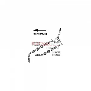 Трос переключения передач METZGER 3150064 для CITROËN FIAT PEUGEOT, правый - Фото 1