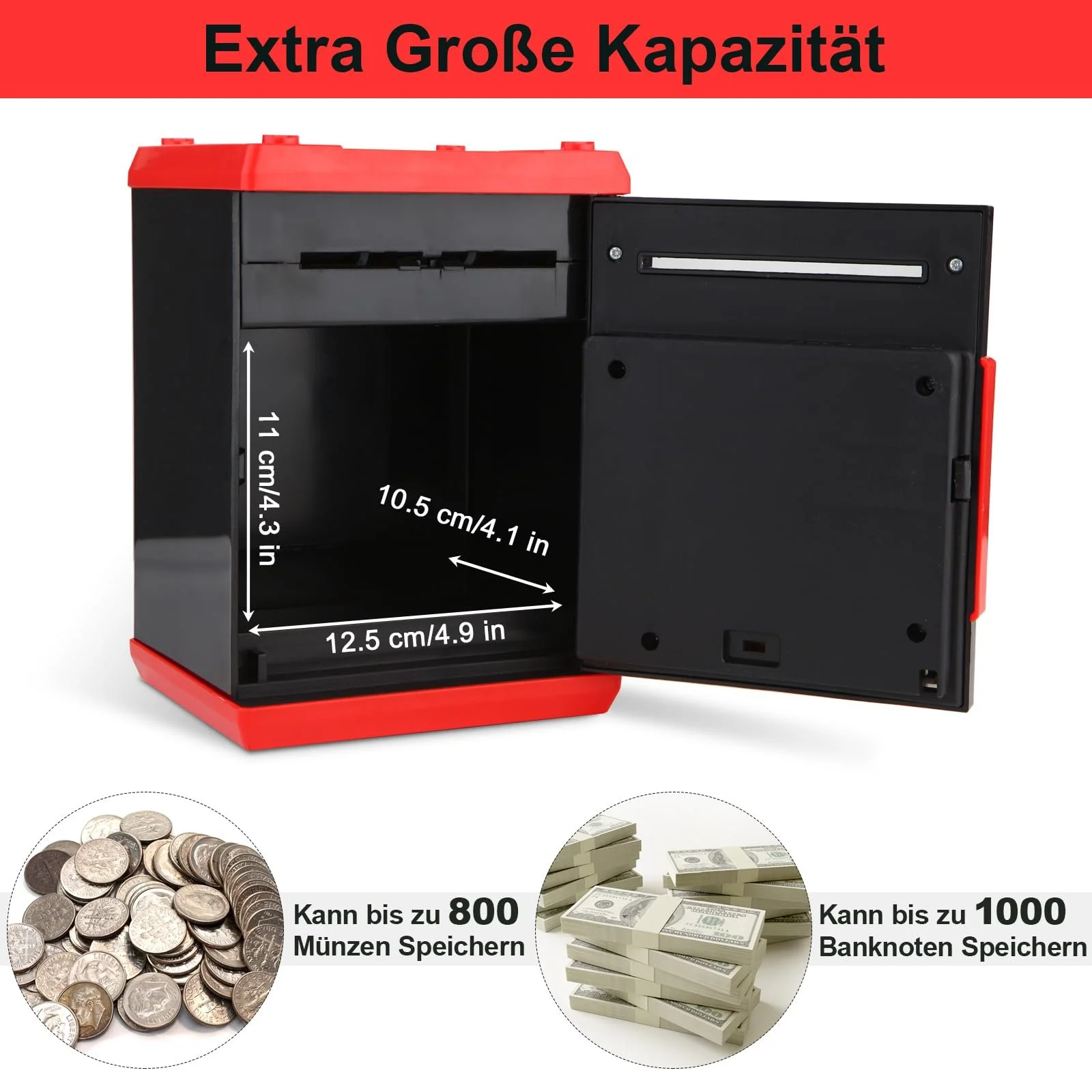 Скарбничка Pup Go XXL електронна цифрова сейф з кодом, фото №3