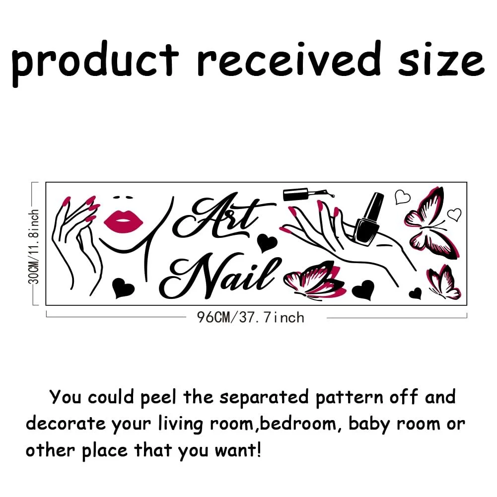 Наклейка на стіну SUPERDANT Nail Art 30 x 96 см, фото №2