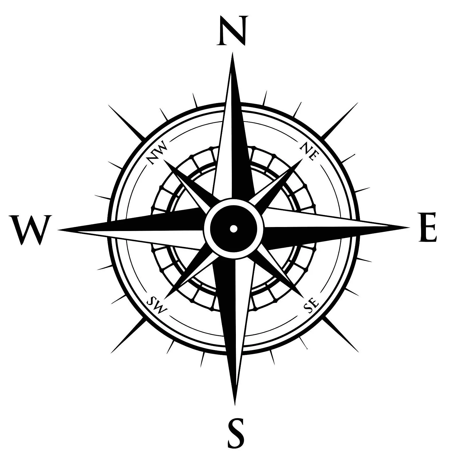 Наклейка Kompass 60 x 60 см Black, фото №2