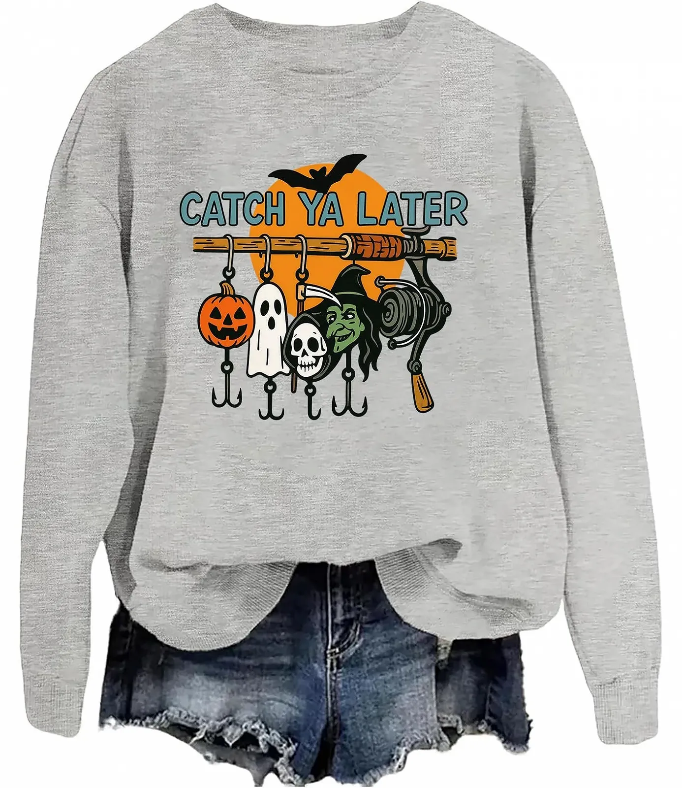 Хелловін-світшот "Побачимось пізніше, просто чекаю на Хелловін", фото №1