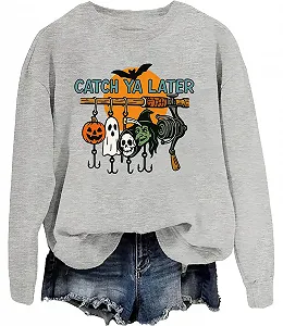 Хеллоуин-свитшот "Увидимся позже, просто жду Хэллоуин" - Фото 1
