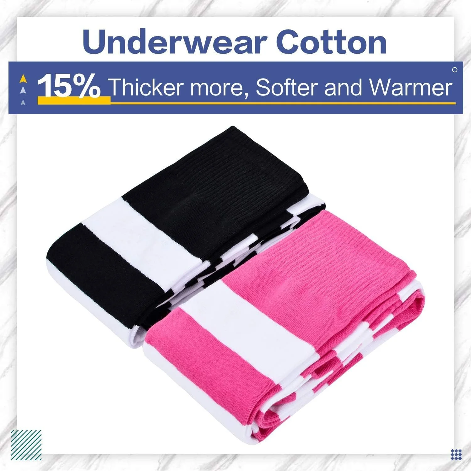 Шкарпетки DRESHOW Жіночі Подовжені Вище Коліна Гетри Смугасті Шкарпетки Гольфи, фото №3