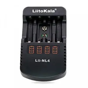 Зарядное устройство для аккумуляторов Liitokala 4 Slots LED Li-ion/Ni-MH/Ni-Cd/AA/ААA/AAAA/С (Lii-NL4) - Фото 1
