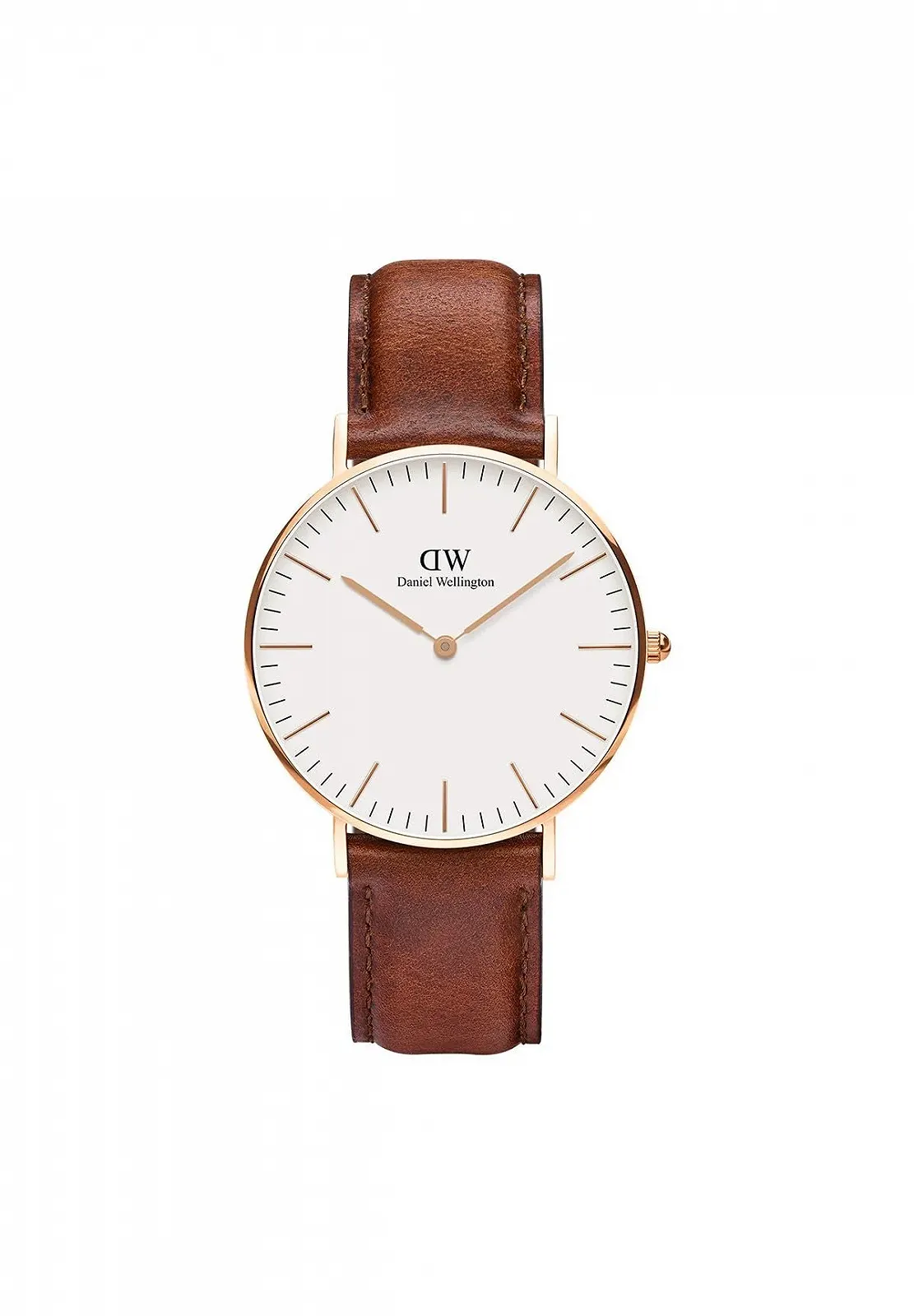 Часы Daniel Wellington Classic St Mawes Кожаные Коричневые / Розовое Золото 36 мм для Мужчин и Женщин, фото №1 Часы Daniel Wellington Classic St Mawes Кожаные Коричневые / Розовое Золото 36 мм для Мужчин и Женщин, фото №1