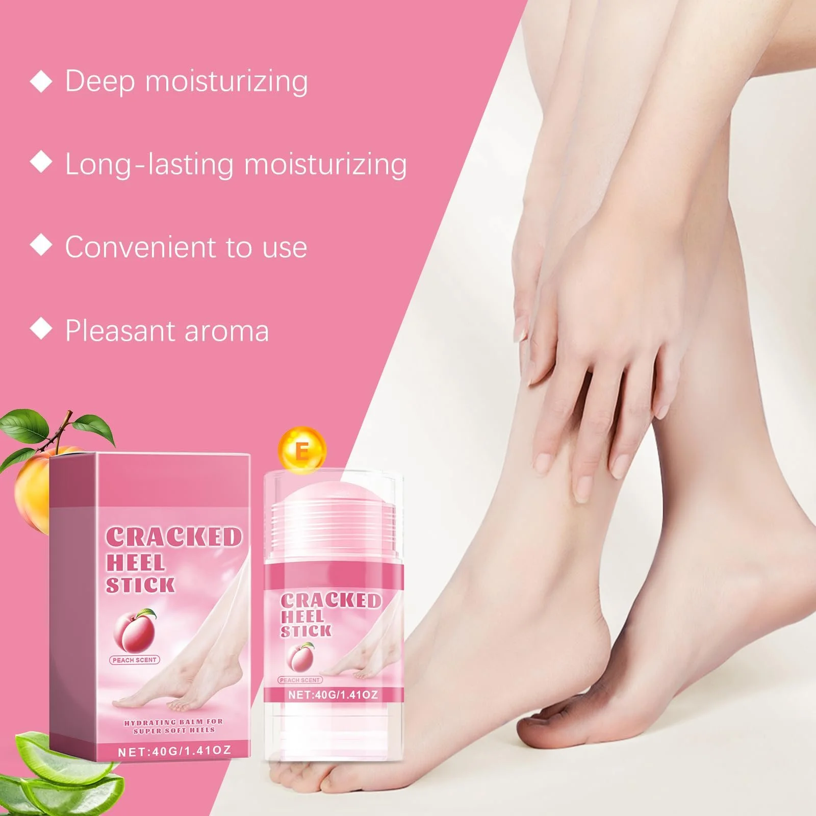 Стик-крем для ног увлажняющий против трещин 2 шт., фото №2