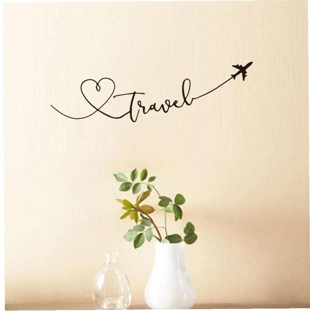 Наклейка на стіну Travel Thematic Quote Word 58 x 17 см PVC, фото №3