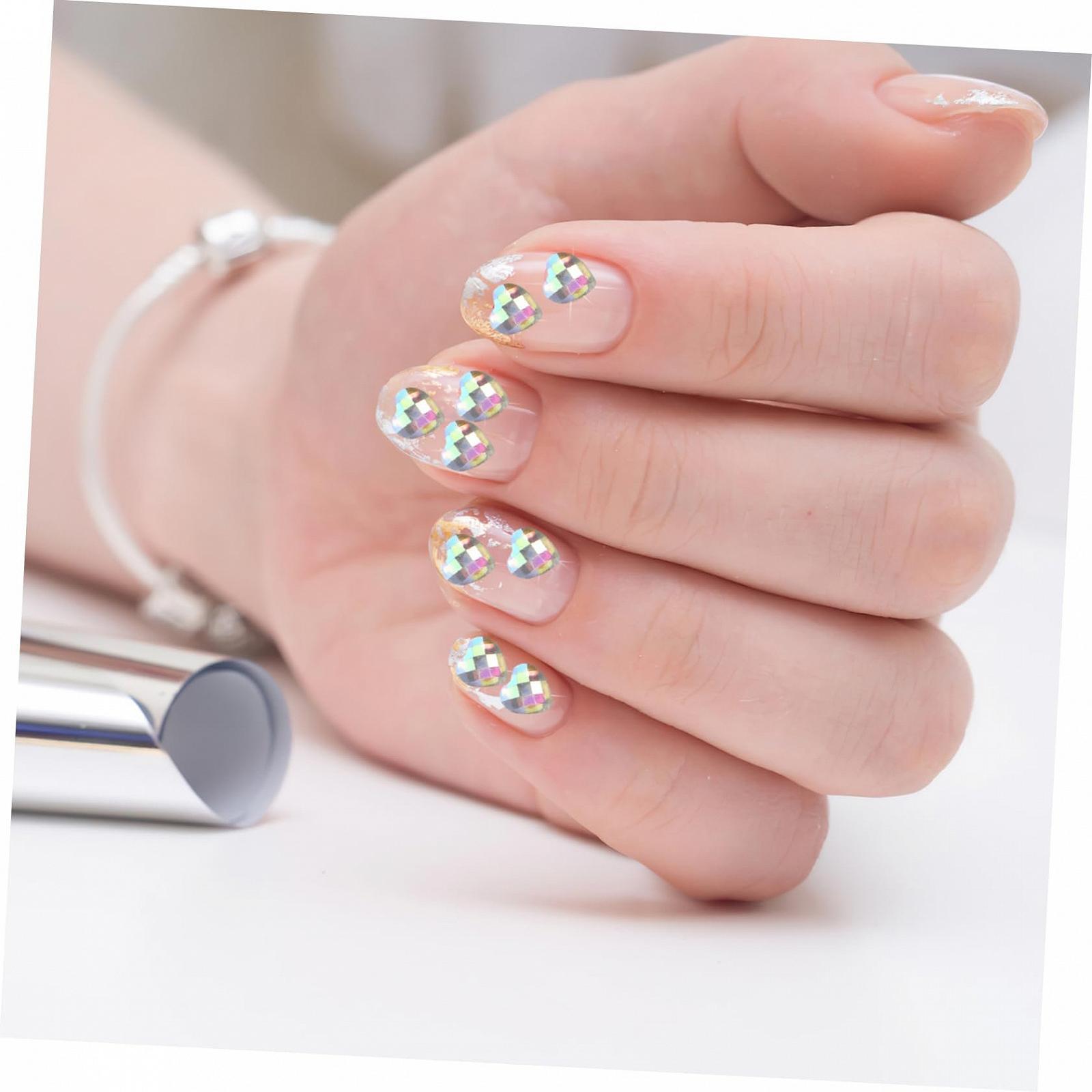 Наклейки для нігтів з стразами 12 аркушів, фото №8