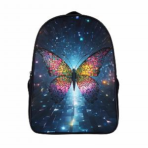 Рюкзак DPEOANEBN Butterfly 3D, дитячий, великий, з метеликом, 40x28x16 см - Фото 1