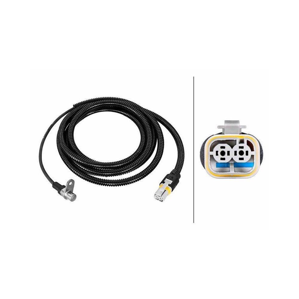 Датчик частоты вращения колеса HELLA 6PU 230 052-021 для MAN, задний мост слева, фото №1