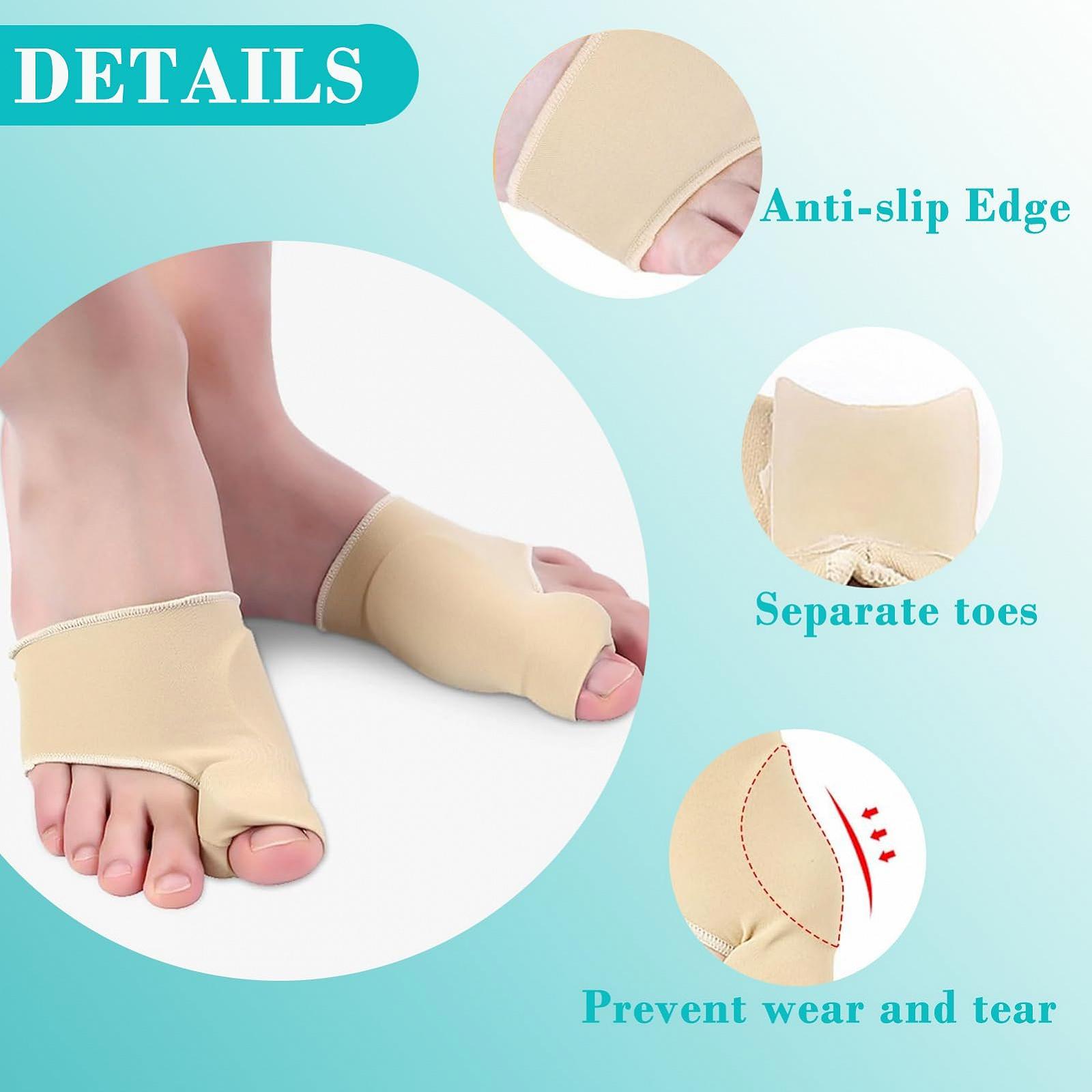 Разделители для пальцев ног для коррекции Hallux Valgus, 4 шт. M x 2 + L x 2, фото №3