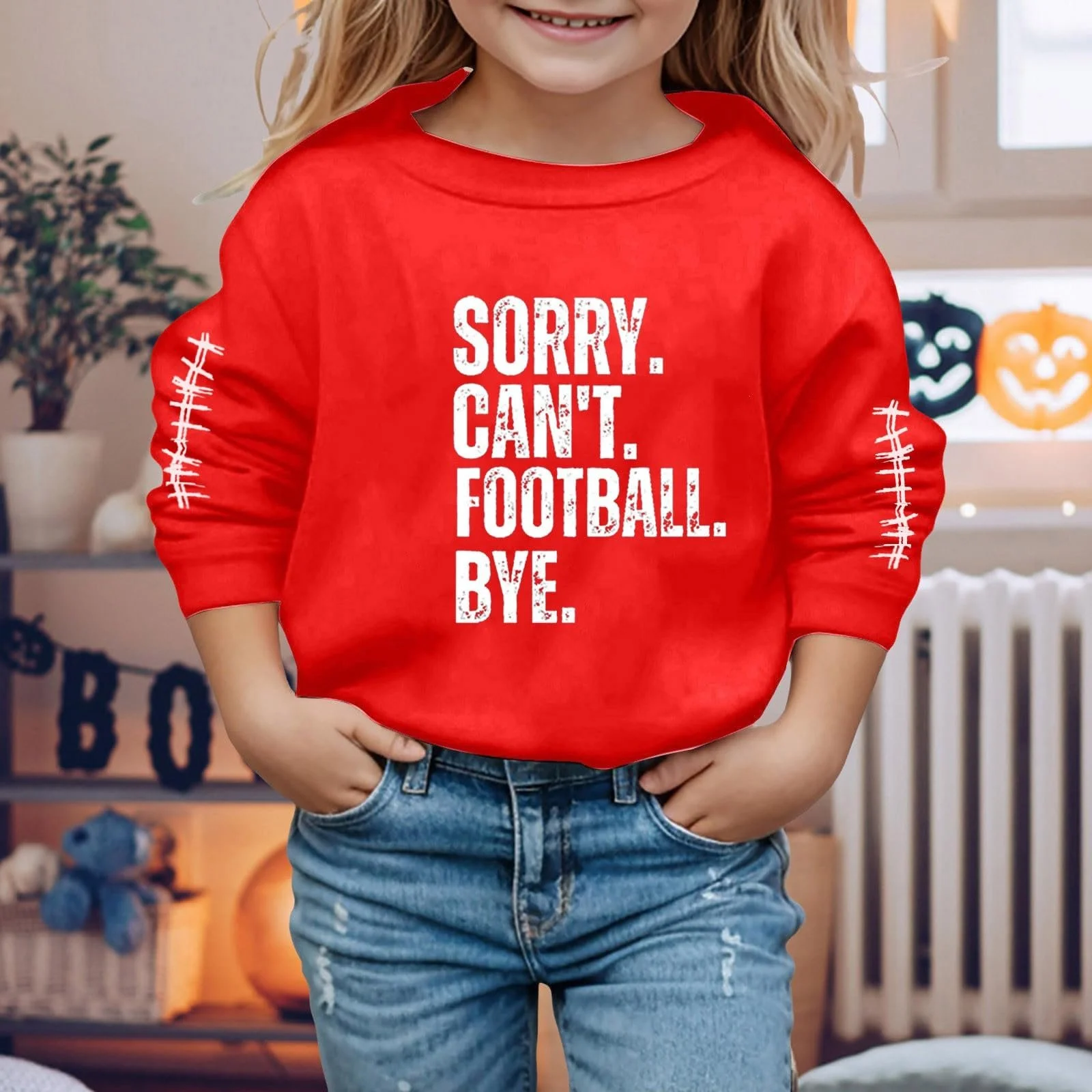 Детская Толстовка Унисекс с Длинными Рукавами, Мягкая, Графическая, Милая, С Круглым Вырезом, Одежда Размер 140, фото №3