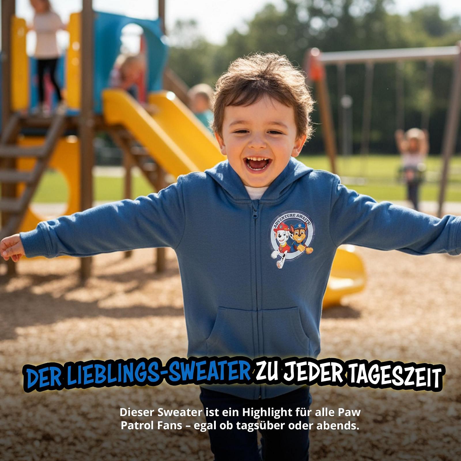 кофта Paw Patrol United Labels Толстовка для хлопчиків на блискавці Синя, фото №3