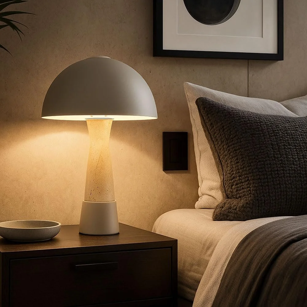 Настольная лампа GLOBO 36.5 cm Коричнево-серая, фото №4