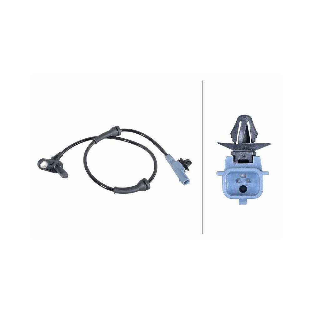 Датчик частоты вращения колеса HELLA 6PU 358 252-151 для NISSAN, задний мост, фото №1